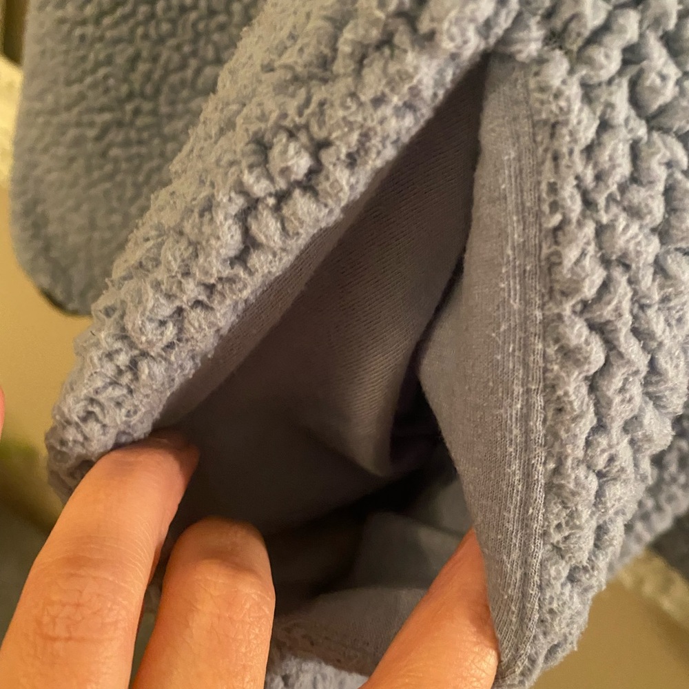 LIGHT BLUE “PINK” by VS SHERPA SWEATSHIRT W/POCKETS - Picture 6 of 6
